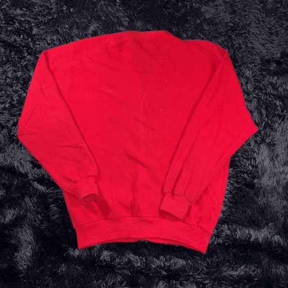 Vintage Izod Lacoste Sweater Mens XL Red Cardigan Orlon Acrylic Made USA 80s - Picture 10 of 10